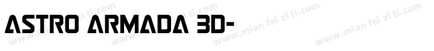 Astro Armada 3D字体转换